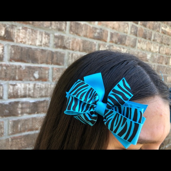 Zebra pattern bow set - Picture 7 of 7
